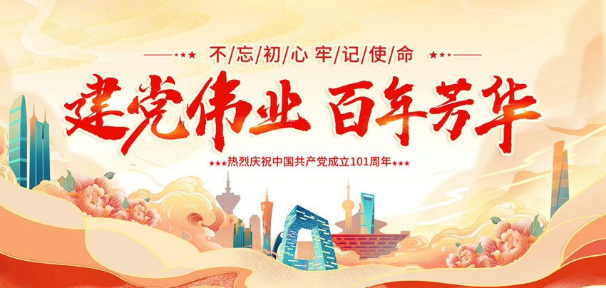 熱烈祝賀中國共產黨成立101周年！